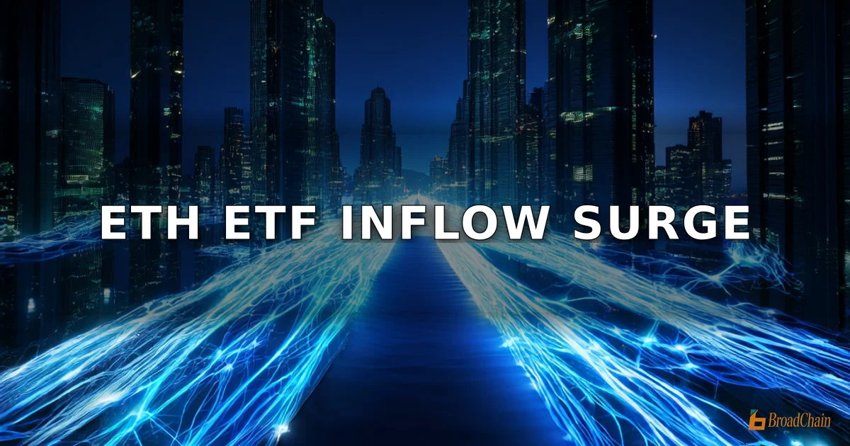 以太坊现货ETF单日净流入6777万美元，贝莱德ETHA流入7605万美元居首