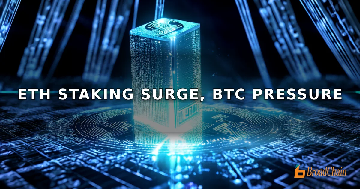 以太坊质押率创新高，但兑比特币仍面临10%下跌风险