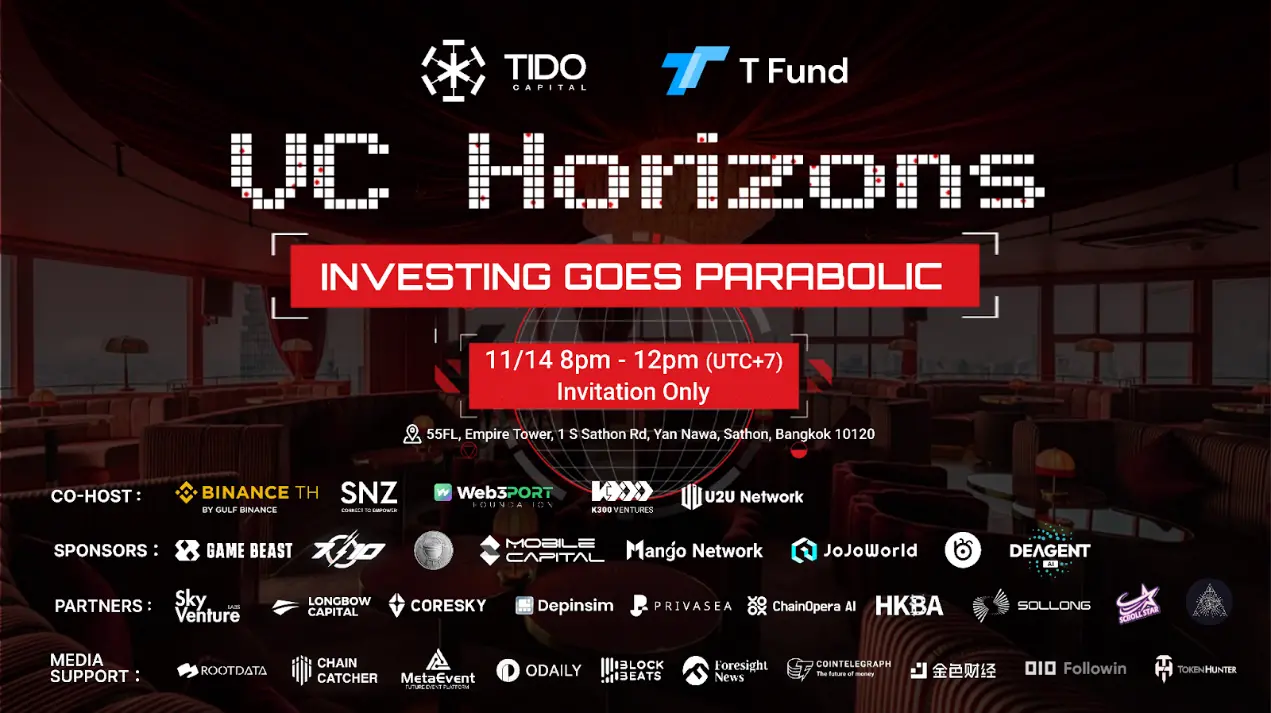 Tido Capital VC Meetup 活动落地曼谷，解密新一轮投资动向