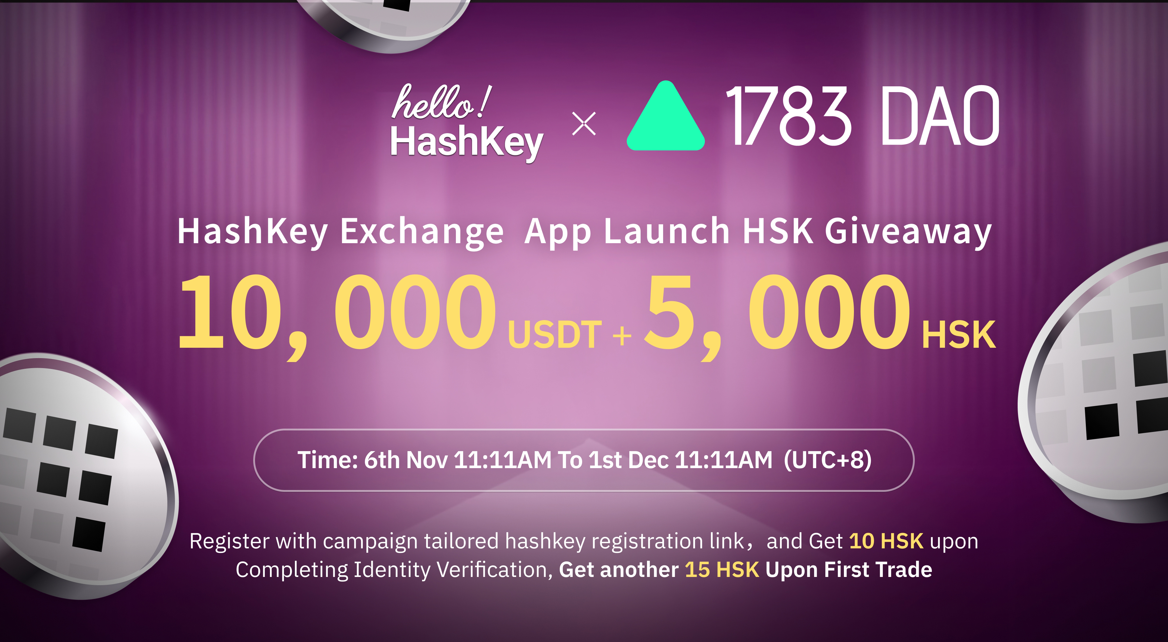 Hashkey Exchange注册用户超过12万，总交易量超过10亿美元